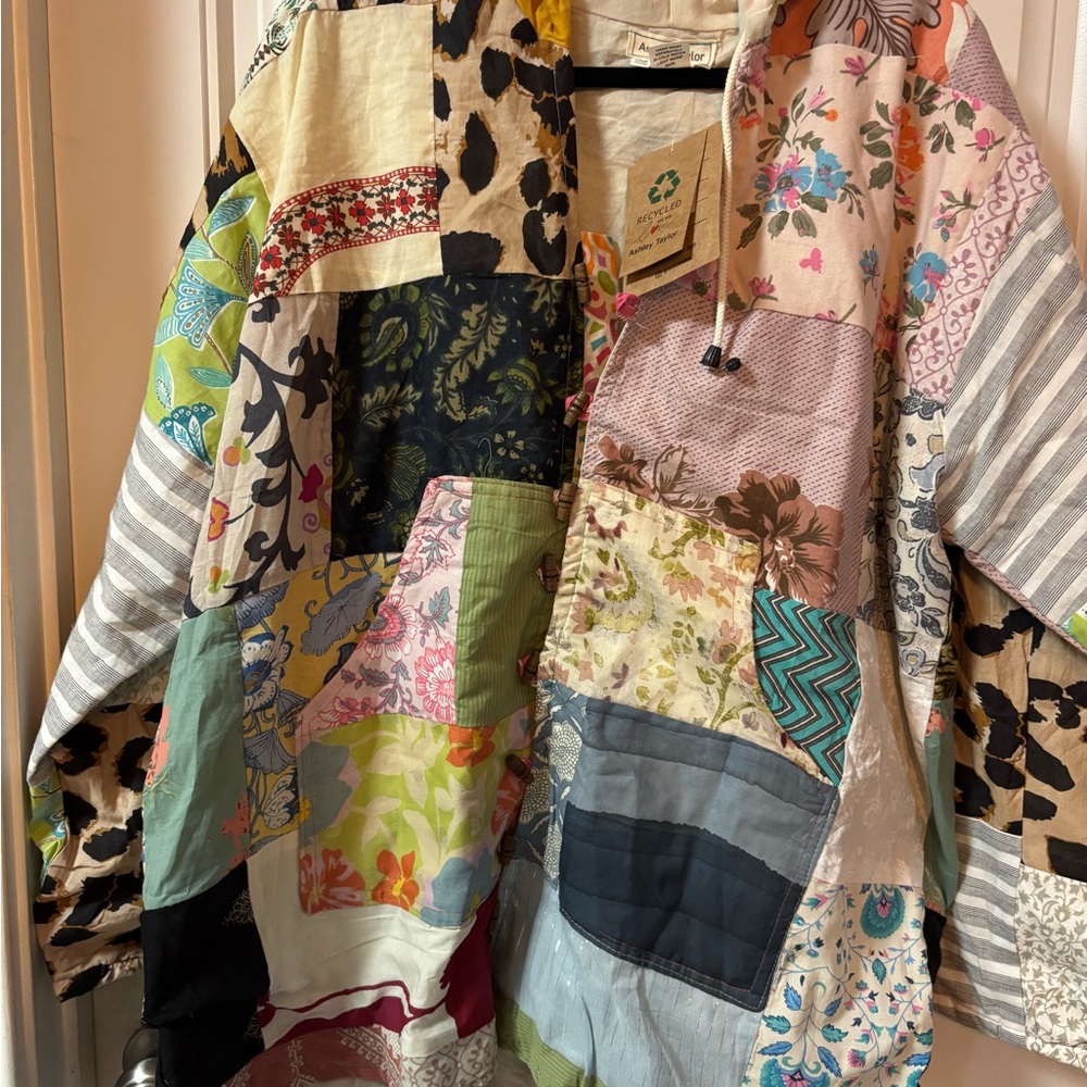 Ashley Taylor Multicolor Patchwork Jacket NWT - image 2